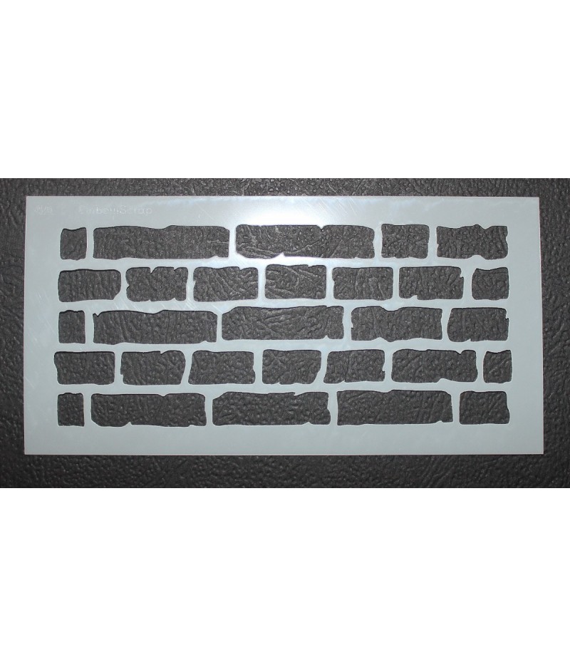 pochoir mur de briques
