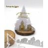 Matrice de découpe - Village d'hiver