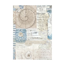 Set de 8 papiers de riz - Silent sea - Backgrounds