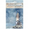 Set de 8 papiers de riz - Silent sea - Backgrounds