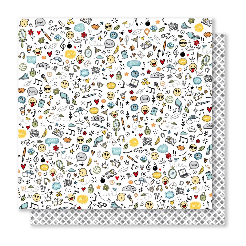 Papier You rock 1 - Mes p'tits ciseaux