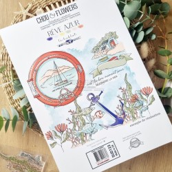 Tampons - Le hublot - Rêve azur - Chou and flowers
