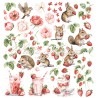 Pack Strawberry thief - 30.5 x 30.5 cm - Maja Design