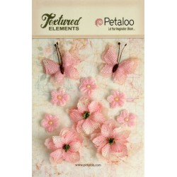 Burlap Blossoms - Pink