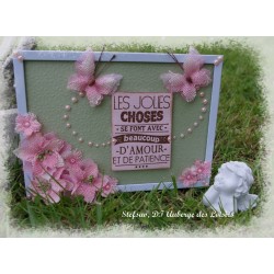 Burlap Blossoms - Pink