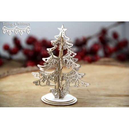 Sapin de Noël 3D -Tatting Christmas