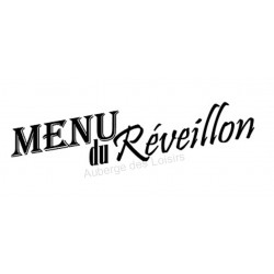 Menu du réveillon