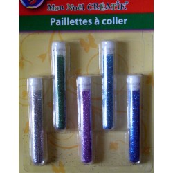 Tubes de paillettes à coller