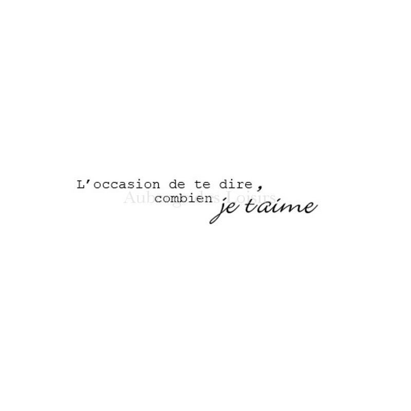 Te dire je t'aime