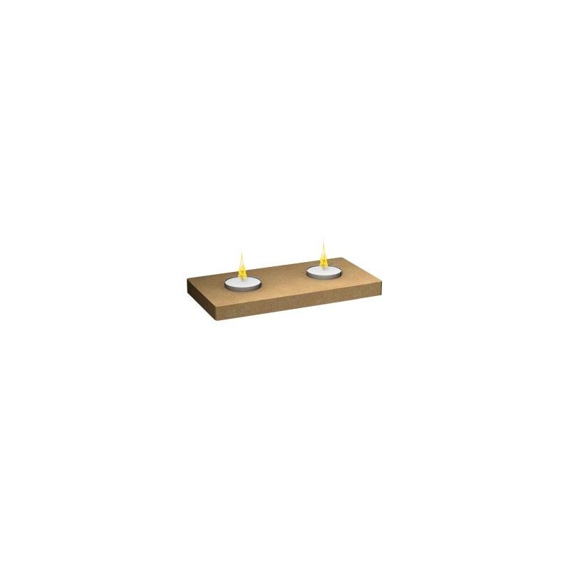 Bougeoir rectangulaire pour 2 bougies