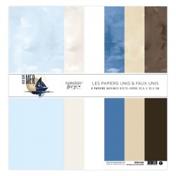 Pack papiers unis - Vue sur mer