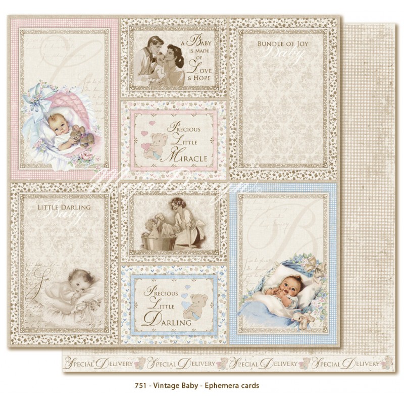 Ephemera cards - Vintage Baby