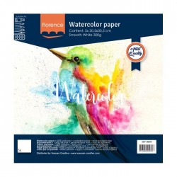 Papier aquarelle smooth Blanc 30,5x30,5