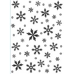 Plaque d'embossage - Flocons