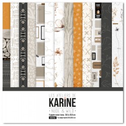Collection de papiers Nude and wild - Les Ateliers de Karine
