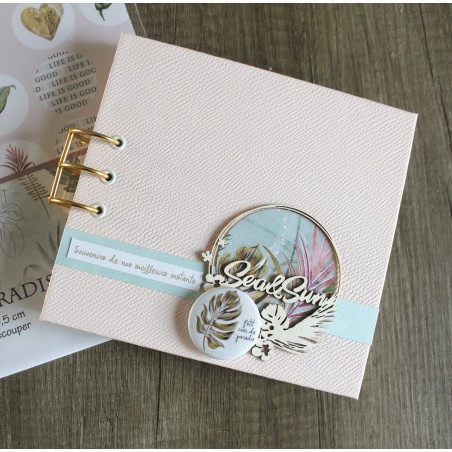 Kit mini-album "Sea & sun" + tuto PDF