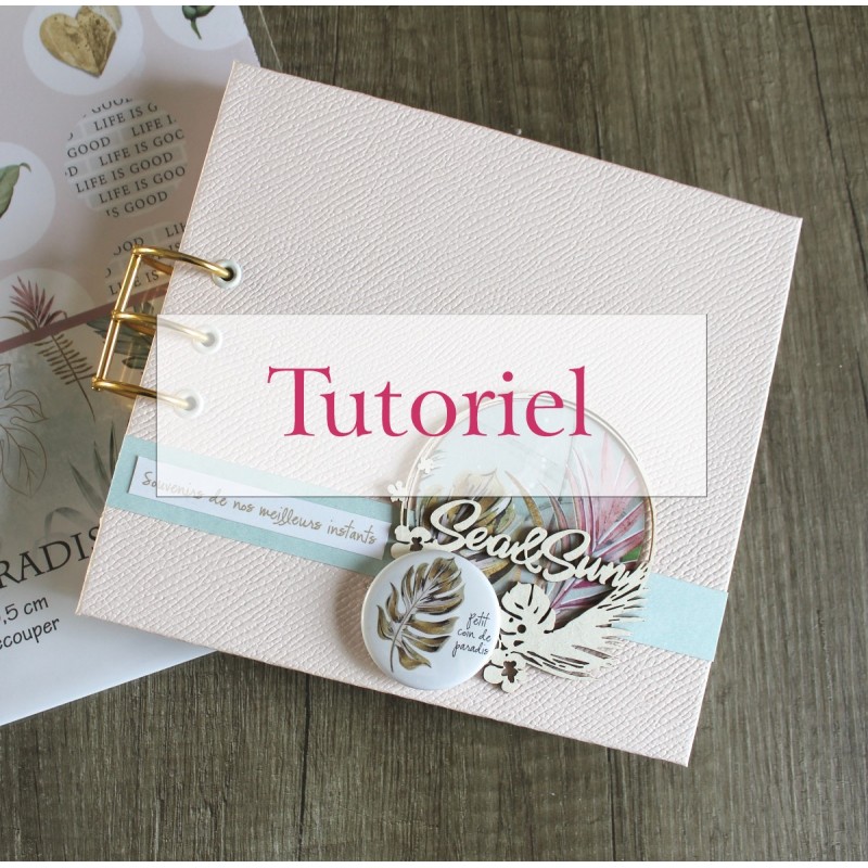 Tutoriel Mini Album Naissance, Fête des Mères, Anniversaire « Papier  Printemps Parisien » – Djudi'Scrap