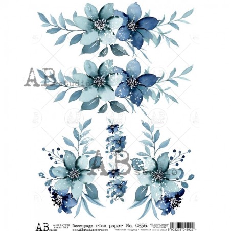 Papier de riz A4 N°856