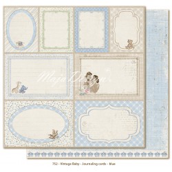 Journaling cards blue - Vintage Baby