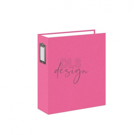 Classeur en lin 6 x 8 (22 x 23 cm) - Fuchsia