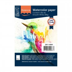 Papier aquarelle smooth Blanc A6 300g