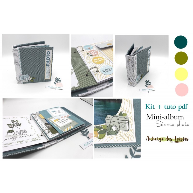 Kit + tuto - Mini-album séance photo