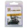 Floral glitter brads 3mm - Noir