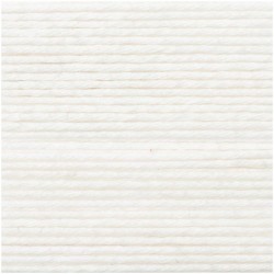 Fil à crocheter - Blanc - 001 - Ricorumi
